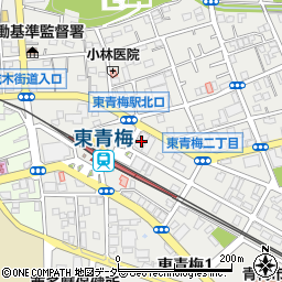 みずほ銀行東青梅支店周辺の地図