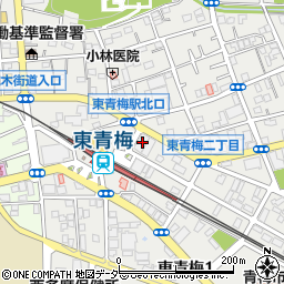 東京都青梅市東青梅2丁目13-1周辺の地図