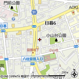 千葉県松戸市日暮6丁目182周辺の地図