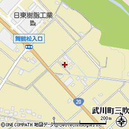 山梨県北杜市武川町三吹1645周辺の地図