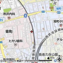 埼玉県所沢市東町16-7周辺の地図