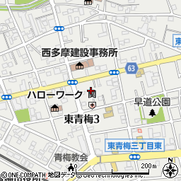 東京都青梅市東青梅3丁目21-16周辺の地図