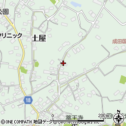 千葉県成田市土屋174周辺の地図