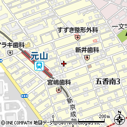 千葉県松戸市五香南周辺の地図