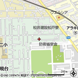 千葉県松戸市松飛台50周辺の地図