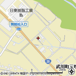 山梨県北杜市武川町三吹1641周辺の地図