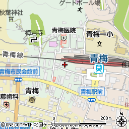 青梅駅前斎場周辺の地図