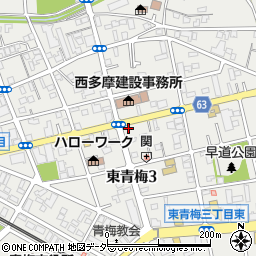 東京都青梅市東青梅3丁目21-1周辺の地図