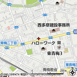東京都青梅市東青梅3丁目13-11周辺の地図