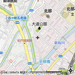 千葉県松戸市根本132周辺の地図