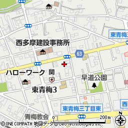 東京都青梅市東青梅3丁目21-7周辺の地図