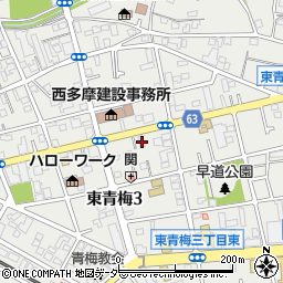 東京都青梅市東青梅3丁目21-5周辺の地図