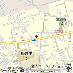 がってん寿司所沢上安松店周辺の地図
