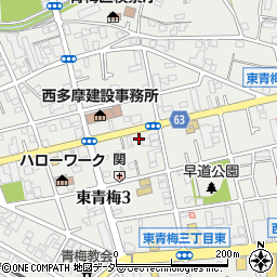 東京都青梅市東青梅3丁目21-6周辺の地図