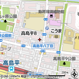 東京都板橋区高島平8丁目周辺の地図