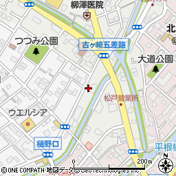千葉県松戸市古ケ崎82周辺の地図