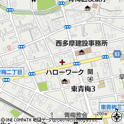 東京都青梅市東青梅3丁目13-10周辺の地図
