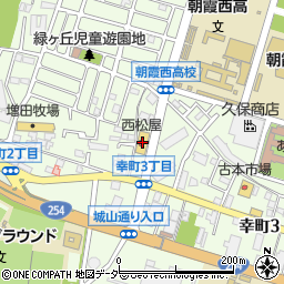 西松屋朝霞店周辺の地図