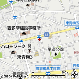 東京都青梅市東青梅3丁目21-18周辺の地図