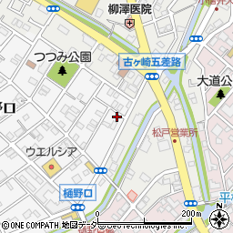 千葉県松戸市樋野口608周辺の地図