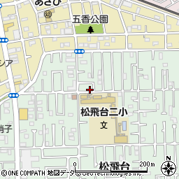 千葉県松戸市松飛台28-23周辺の地図