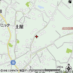 千葉県成田市土屋170周辺の地図