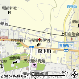 東京都青梅市森下町周辺の地図