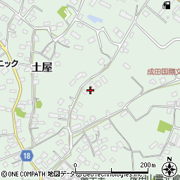 千葉県成田市土屋169周辺の地図