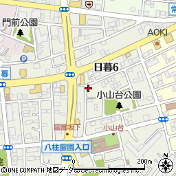 千葉県松戸市日暮6丁目134周辺の地図