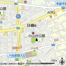 千葉県松戸市日暮6丁目140周辺の地図