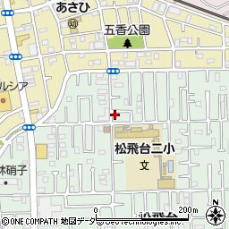 千葉県松戸市松飛台28-26周辺の地図