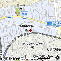 埼玉県所沢市旭町8-7周辺の地図