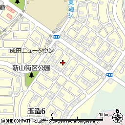 千葉県成田市玉造6丁目6周辺の地図