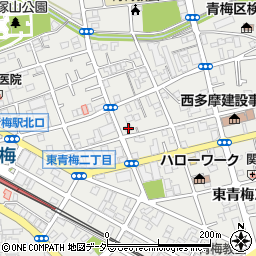 東京都青梅市東青梅3丁目4-15周辺の地図
