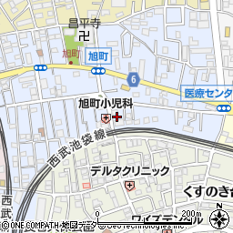 埼玉県所沢市旭町8-3周辺の地図