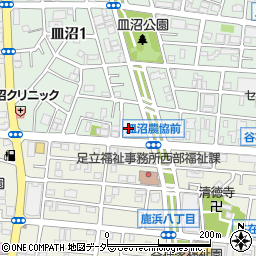 東京都足立区皿沼1丁目1-5周辺の地図