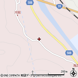 長野県木曽郡上松町上条周辺の地図