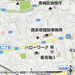 東京都青梅市東青梅3丁目13-4周辺の地図