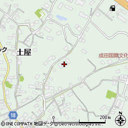 千葉県成田市土屋153周辺の地図