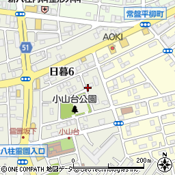 千葉県松戸市日暮6丁目120周辺の地図