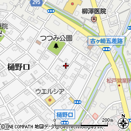 千葉県松戸市樋野口578周辺の地図