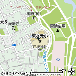 葛飾区立東水元小学校周辺の地図