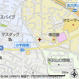 埼玉県所沢市小手指台12-25周辺の地図