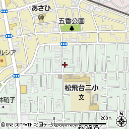 千葉県松戸市松飛台28-2周辺の地図