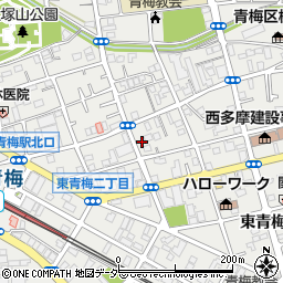 東京都青梅市東青梅3丁目4-17周辺の地図