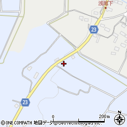 山梨県北杜市明野町浅尾新田2124周辺の地図