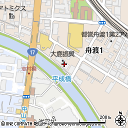 東京都板橋区舟渡1丁目4周辺の地図