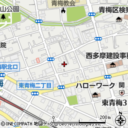 東京都青梅市東青梅3丁目4-3周辺の地図