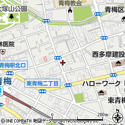東京都青梅市東青梅3丁目4-27周辺の地図