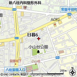 千葉県松戸市日暮6丁目127周辺の地図